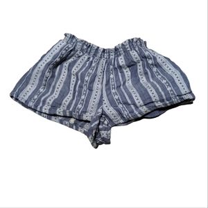 •Diamond Stripe Elastic Waist Beach casual baby Shorts size 24m Cottagecore